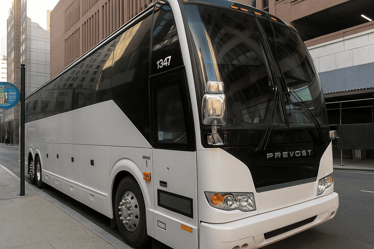 a Carlsbad Minibus Company coach bus