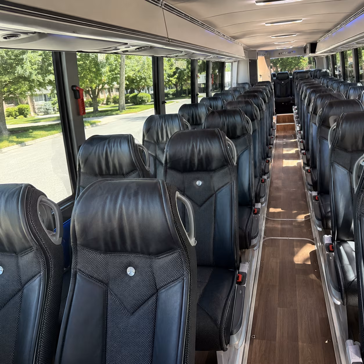 carlsbad 40 passenger charter bus inside