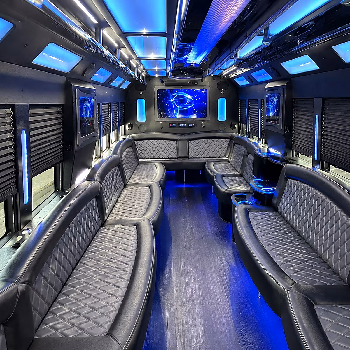 carlsbad 50 passenger party bus interior