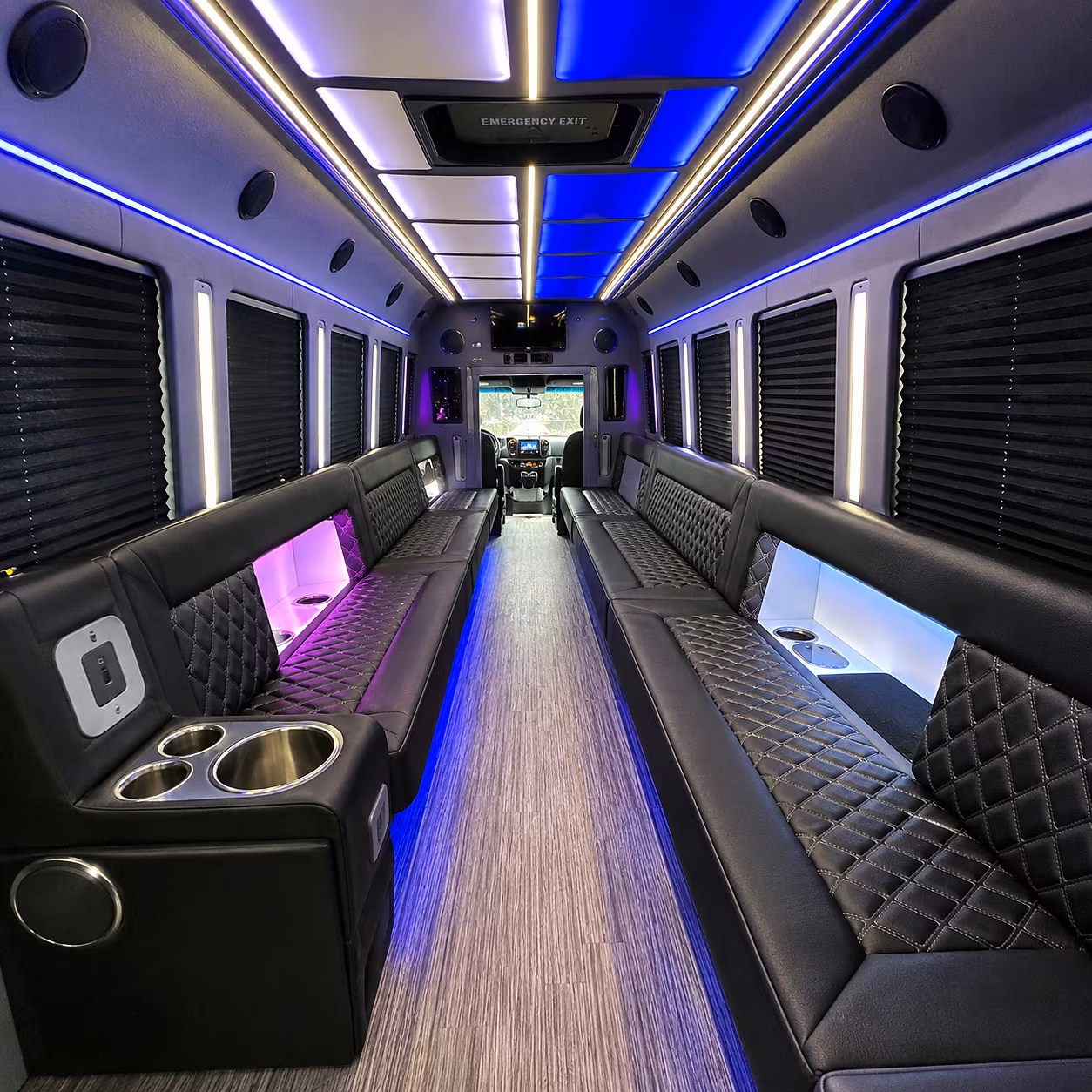 carlsbad party bus interior