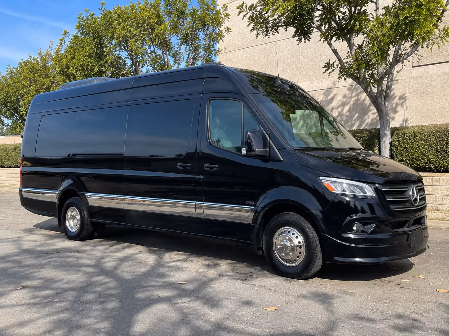 carlsbad sprinter van with driver